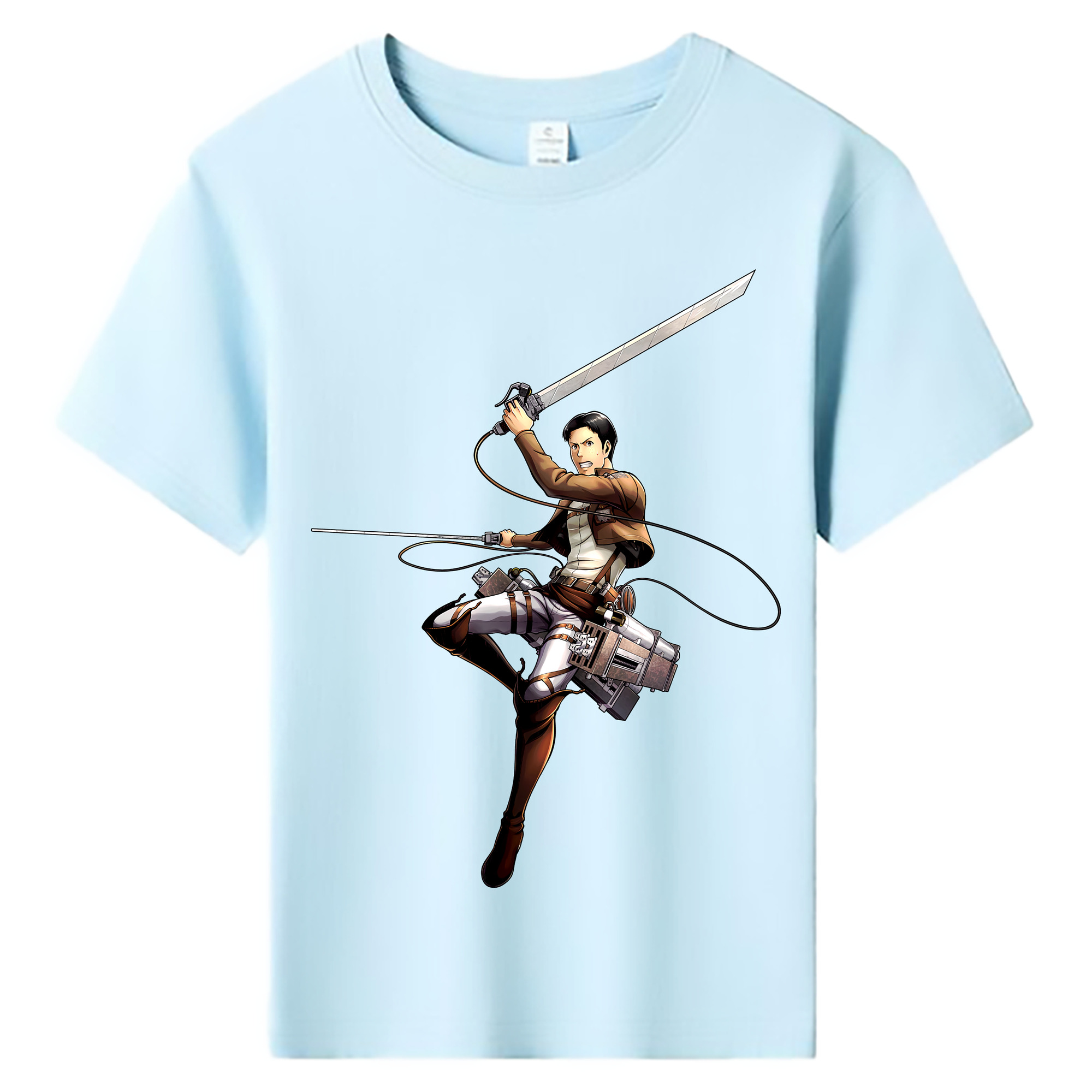 （画像用） 進撃の巨人 Attack on Titan 綿100％キッズTシャツ（フロントプリント）